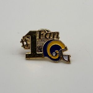 Rams Vintage 1987 Pin Hat Lapel NFL #1 Fan St. Louis NFL